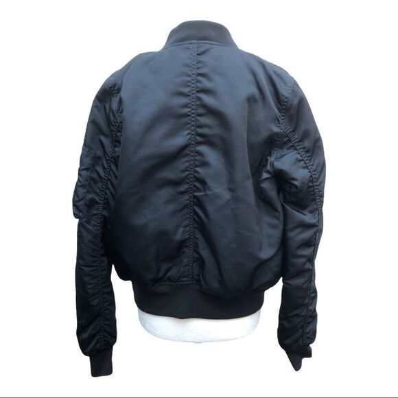𝅺ARITZIA Wilfred Free Avion Black Bomber Jacket EUC - Picture 5 of 13